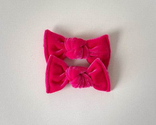 Hot Pink Velvet BloomCLIPS or Nylon