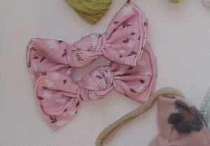 Taffy Dainty Floral BloomCLIPS or Nylon Headband