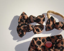 Brown and Black Cheetah BloomCLIPS or Nylon Headband