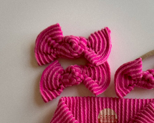 *RESTOCK* Barbie Pink Wavy Ribbed BloomCLIPS or Nylon Headband