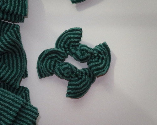 Forest Wavy Ribbed BloomCLIPS or Nylon Headband